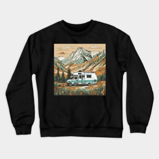 Vintage Camper van Into The Wild Crewneck Sweatshirt